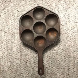 Cast Iron Pan, Danish Pancake Pan